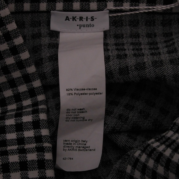 Akris Punto Glen-Check Pleated A-Line Knit Skirt - Picture 4 of 8